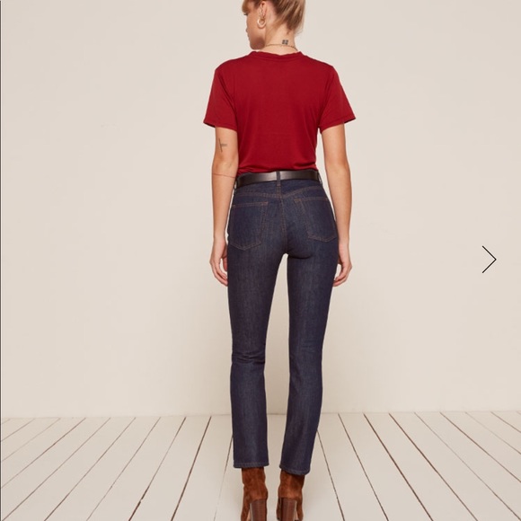 Reformation Winona Mid Slim Jean in Volta - Picture 4 of 6